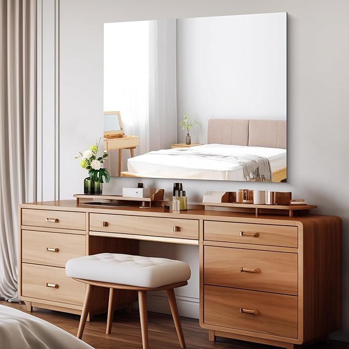 Frameless Mirror, 36x40 inch Bathroom Mirrors - Image 2