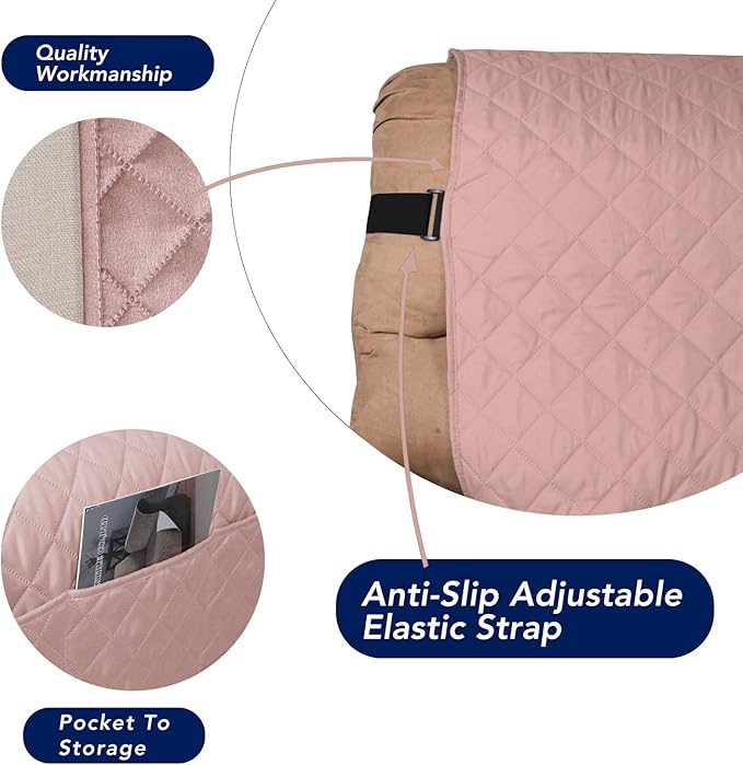 PureFit Reversible Sofa Cover Water Resistant Recliner Couch Cover, Machine - Image 3