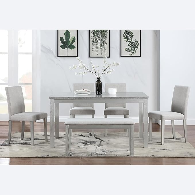 Ball & Cast 6 Piece Dining Table Set, Kitchen Table Set - Image 2