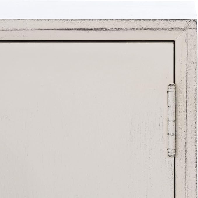 SAFAVIEH Sorrel TV Stand for up to 55" Flatscreen – Distressed White, 2 Doors - Image 11