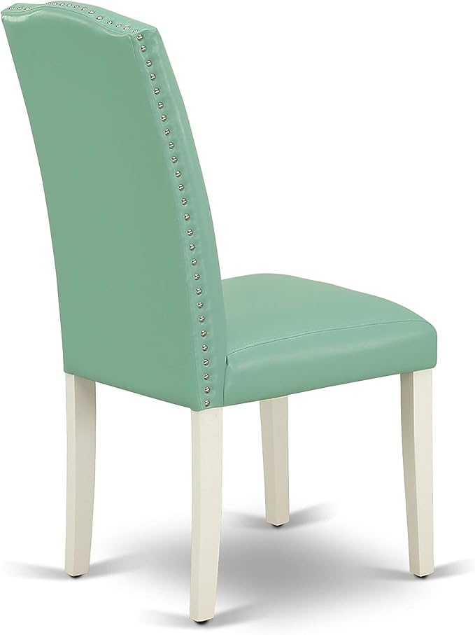 East West Furniture OXEN5-LWH-57 5 Piece Kitchen Table & Chairs Set Includes a - Image 8