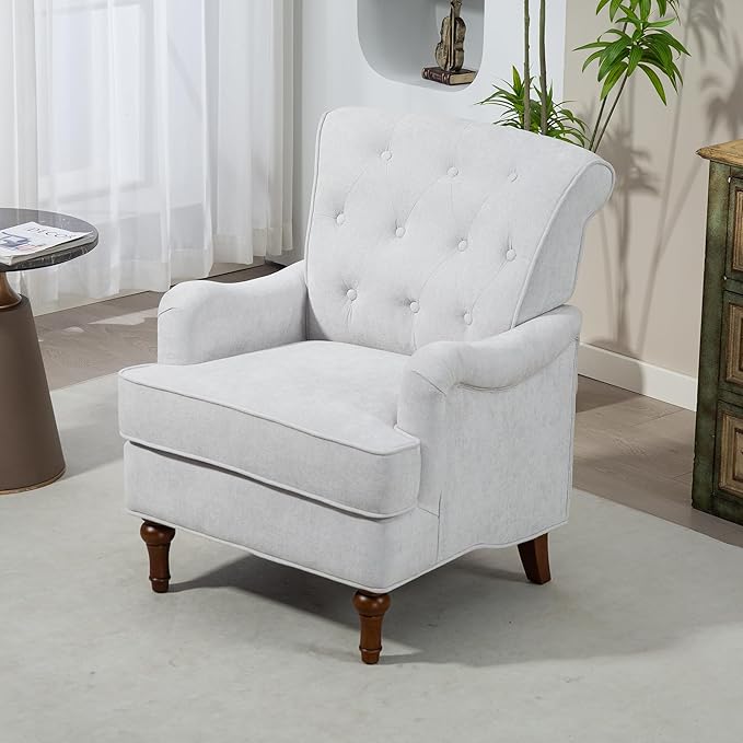 Ball & Cast Comfy Chenille Club Sofa Living Room Chairs, Accent Chair by BallCast