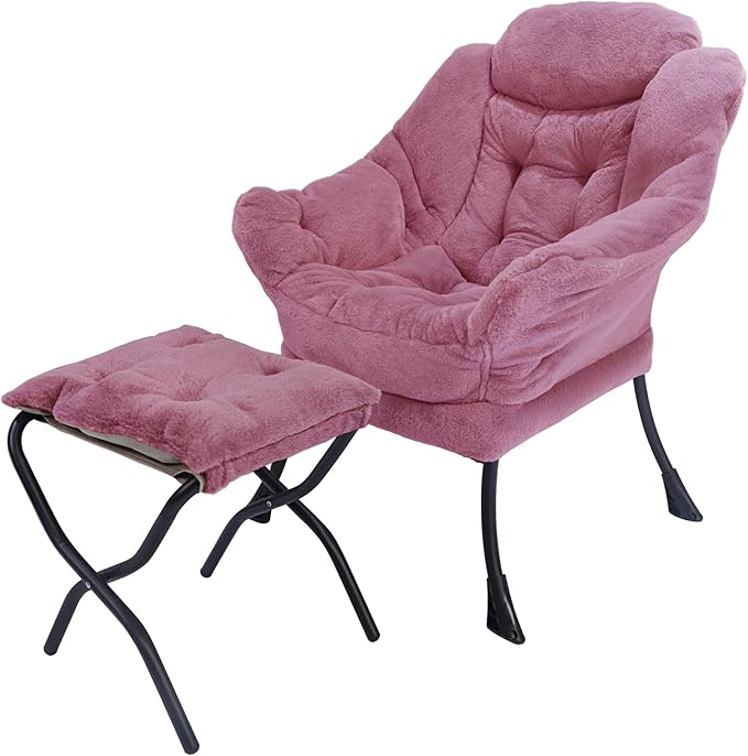 Lazy Chair with Folding Ottoman, Living Room Chairs, Accent Contemporary Lounge by Unknown