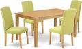 East West Furniture CAEN5-OAK-07 5 Piece Modern Dining Table Set Includes a by EastWestFurniture