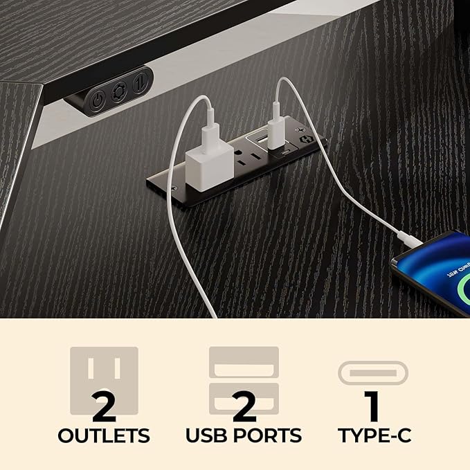 Rolanstar L Shaped Gaming Desk - Image 7