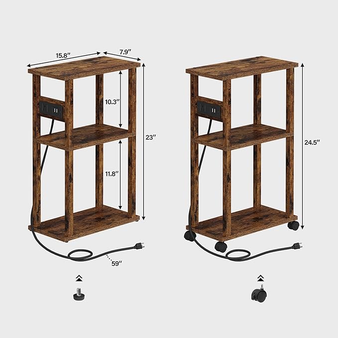 TUTOTAK Small Narrow Side Table - Image 3