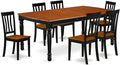 East West Furniture DOAN7-BCH-W 7 Piece Modern Dining Table Set Consist of a by EastWestFurniture