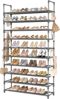 Tall Shoe Rack 10 Tier Shoe Organizer Large Shoe Shelf by LANTEFULforTidyingHouse