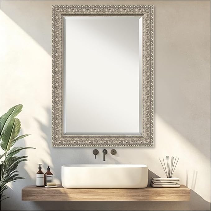 Amanti Art Silver Bathroom Mirror - Image 5
