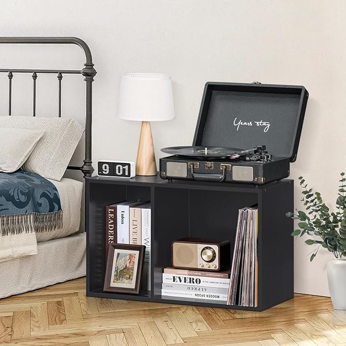 YAHARBO 2 Cube Bookshelf, Horizontal Book Shelf, Small Cubby Bookcase - Image 5