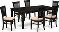 East West Furniture LGVA7-BLK-C 7 Piece Modern Dining Table Set Consist of a by EastWestFurniture