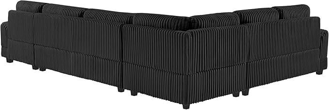 129" Oversized U Shaped Modular Sectional Sofa Couch - Image 4