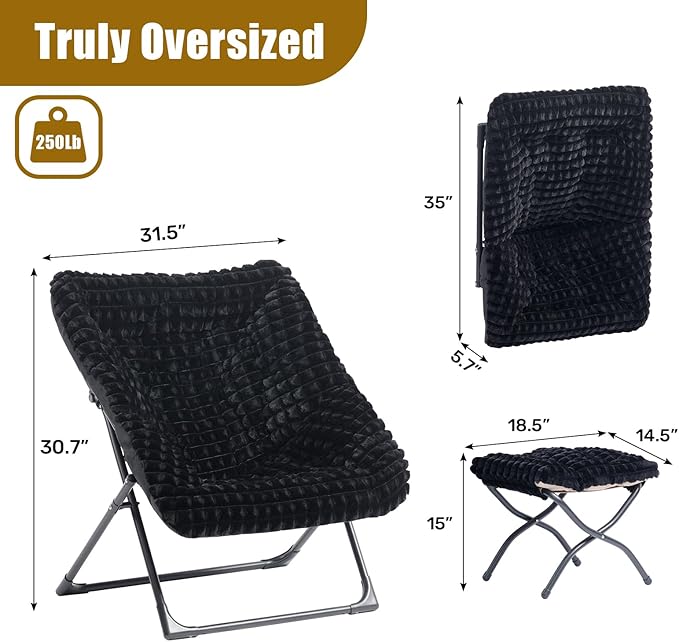 HollyHOME X-Large Saucer Chair - Image 3