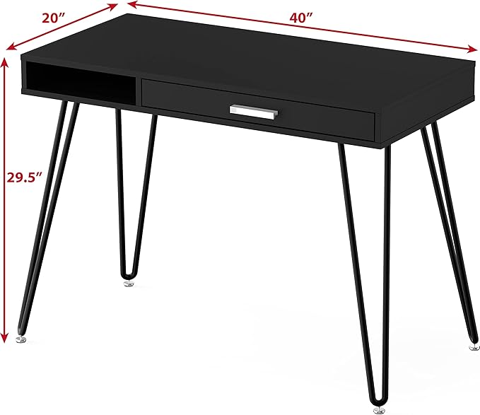 SHW Home Office Computer Hairpin Leg Desk - Image 3