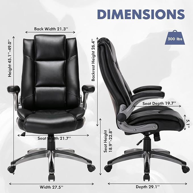 Leather Executive Office Chair - Image 7