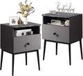 VECELO Modern Nightstands Set of 2, Square End Side Table by VECELO