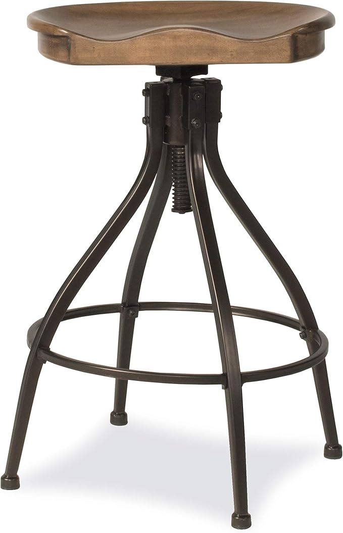 Hillsdale Worland Backless Metal Adjustable Height Stool - Image 5