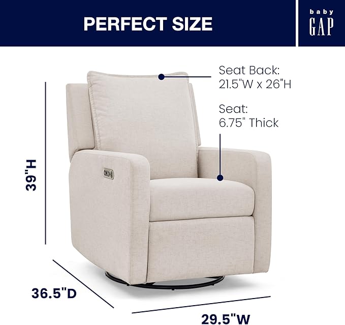 Delta Children babyGap Harlowe Power Recliner - Image 3