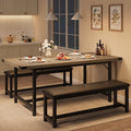 GarveeHome Dining Table Set for 4-6, Kitchen Table Set for Apartment, Small by GarveeHome