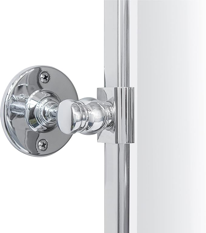 TEHOME 40x30'' Chrome Pivot Mirror Horizontal 30x40'' Metal Framed Rectangle - Image 3