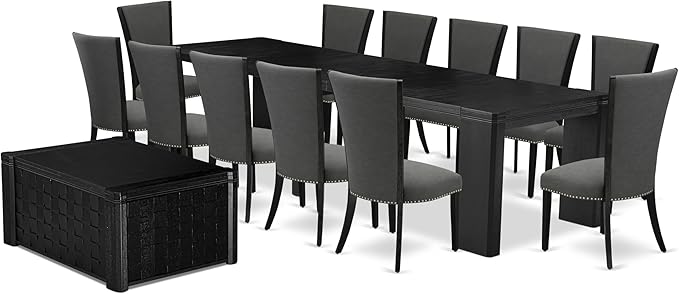 X12VE-0C6-50 - 14-Pc Dining Room Set a Rectangular Dining Table - Image 2