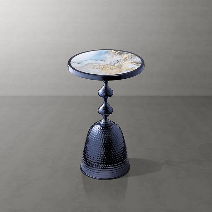 HOMES: Inside + Out Halric Modern 24" Tall Round End Table - Image 9