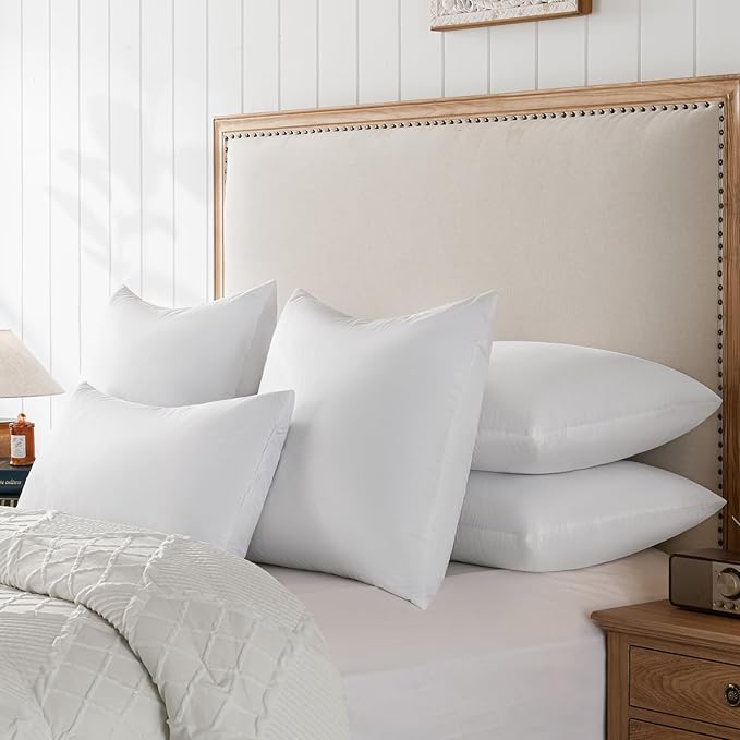 16x16 Decorative Throw Pillow Inserts-Down Feather Pillow Inserts-Square-Cotton - Image 9
