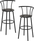 VECELO Bar Stools Set of 2, Swivel Counter Barstools by VECELO