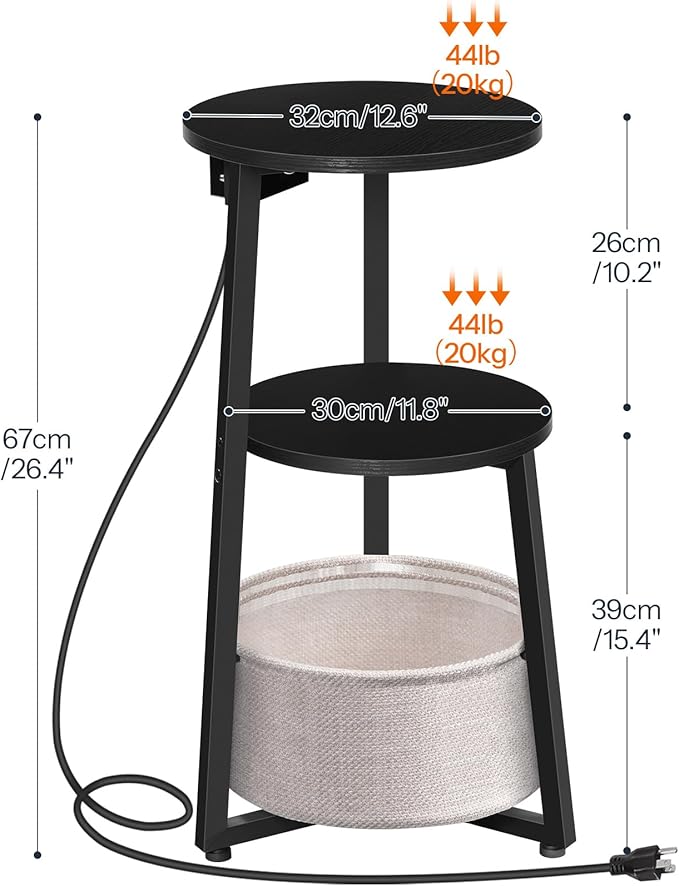 HOOBRO Small Round Side Table - Image 3