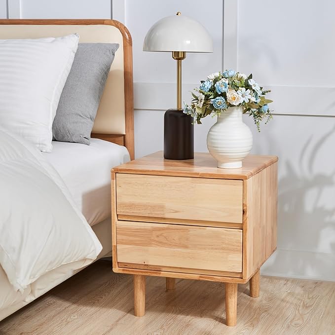 Uniclinens Nightstand with 2 Drawers Storage, Sofa Side Table End Tables Living - Image 8