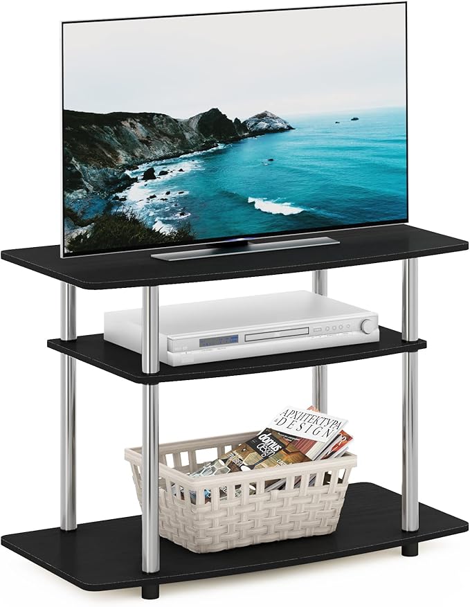 Furinno Turn-N-Tube No Tools 3-Tier Entertainment Center TV Stand by Furinno-FitsYourSpaceFitsYourBudget
