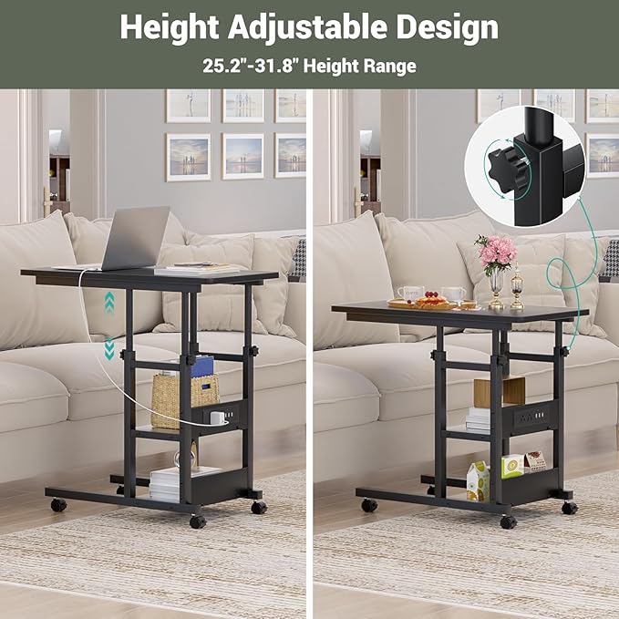 Height Adjustable End Table - Image 3