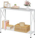Tajsoon Console Table 41.8”, 2-Tier Entryway Table Narrow Sofa Table by Tajsoon