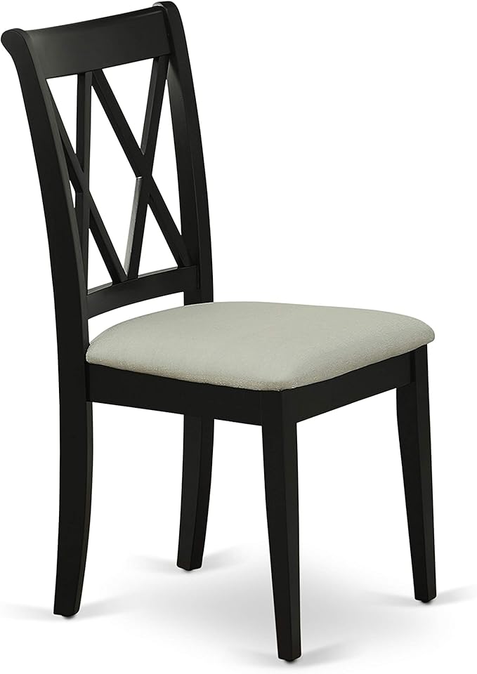 East West Furniture DUCL5-BLK-C 5 Piece Kitchen Table & Chairs Set Includes a - Image 7