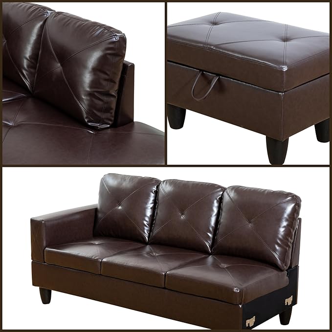 L Shaped Sectional Couches, Modern Modular Sectional Sofa - Image 5