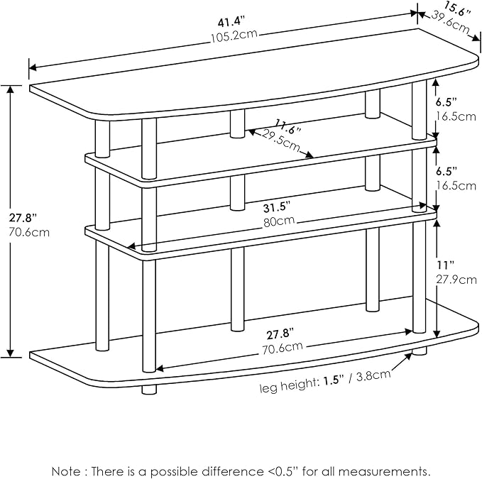 Furinno Frans Turn-N-Tube TV Stand - Image 3