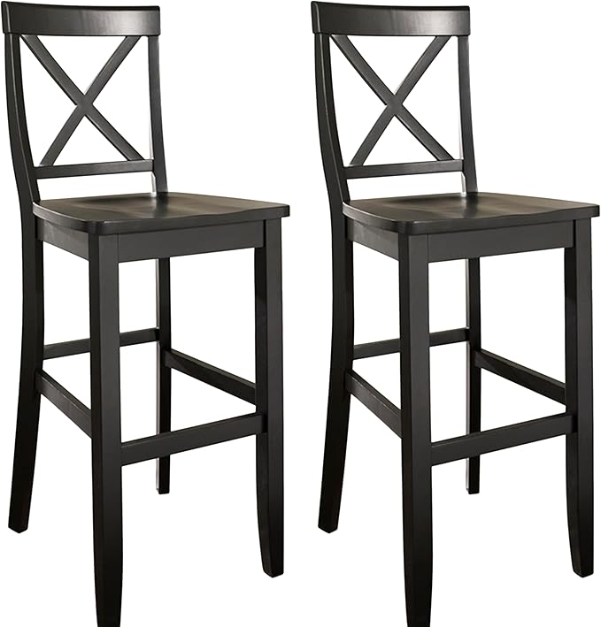 Crosley Furniture X-Back Wood Bar Stools Set of 2 by CrosleyFurniture
