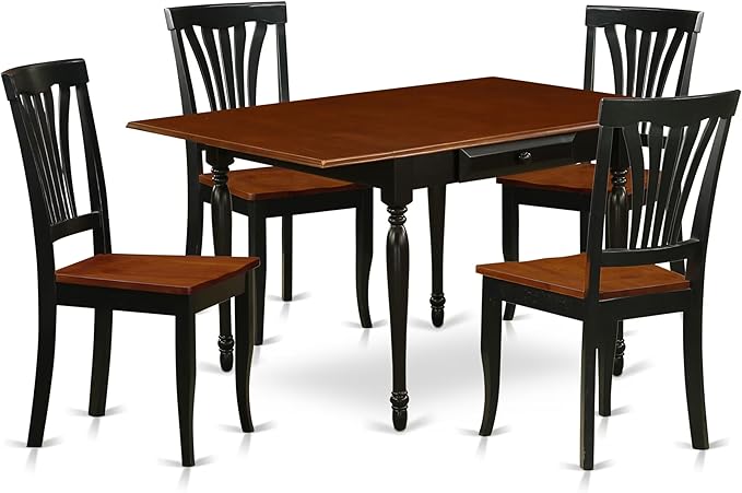 East West Furniture MZAV5-BCH-W 5 Piece Dinette Set by EastWestFurniture
