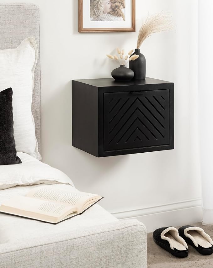 Kate and Laurel Mezzeta Modern Floating Shelf Side Table - Image 2