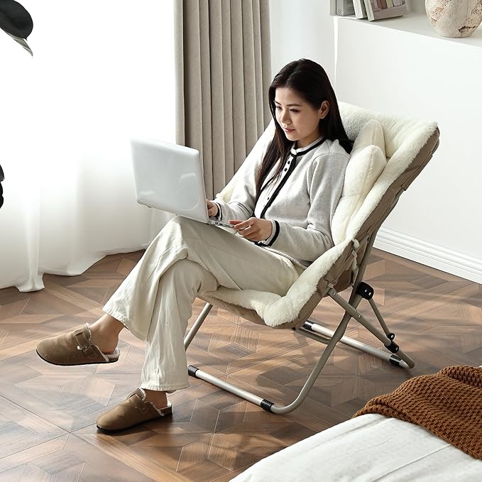 Welnow Comfy Saucer Chair, Oversized Folding Reading Chair - Image 8