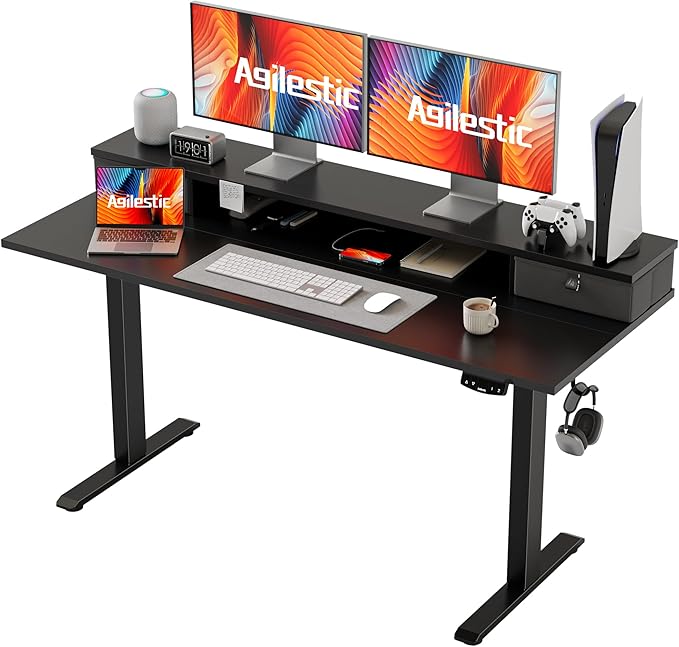 Agilestic 53x 24 Inches Height Adjustable Electric Standing Desk by Agilestic