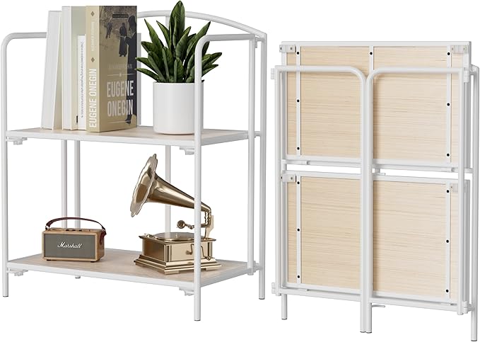 Crofy No Assembly Folding Bookshelf by CrofyLLC
