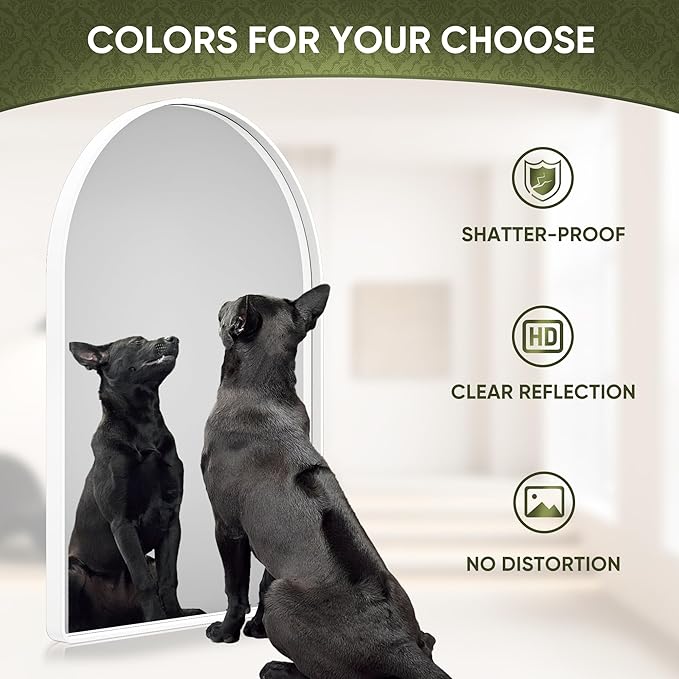Suidia 24" x 36" Bathroom Mirror, Bathroom Vanity Mirror Metal Framed, - Image 5