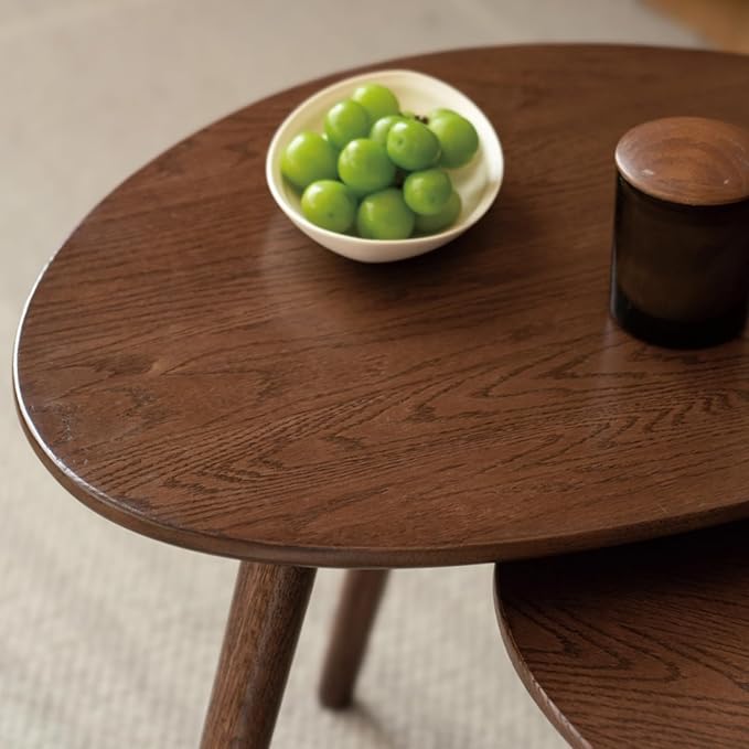 Small Oval Nesting Table, Mid Century Coffee Tables - Image 4