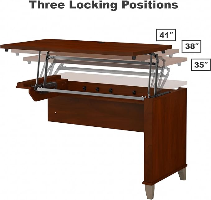 Bush Furniture Somerset 72W 3 Position Sit to Stand L Shaped Desk - Image 9