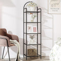 Bookcase Bookshelf, Tempered Glass Bookshelves, Slim Shelving Unit by Hzuaneri