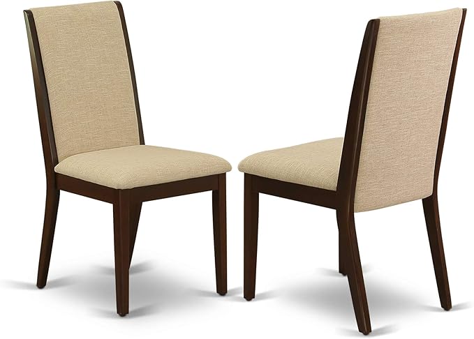 East West Furniture ESLA3-MAH-04 3 Piece Kitchen Table & Chairs Set Contains a - Image 4