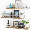Floating Shelves Set of 3, Home Wood Wall Shelf, Farmhouse Shelf by Amoot
