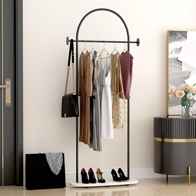 Black Clothing Rack, Modern Clothes Rack - Image 4
