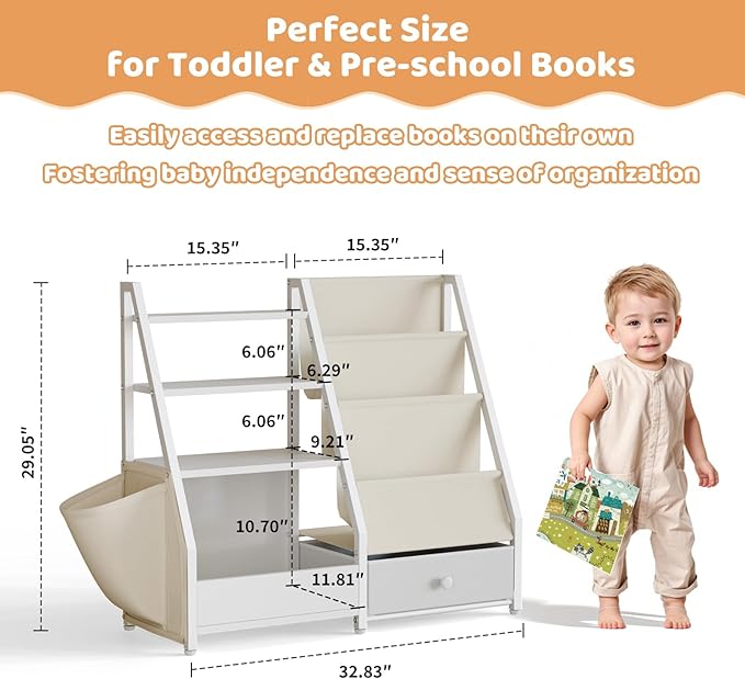 Kids Bookshelf and Toy Storage - Image 2